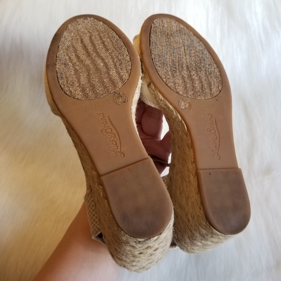 LUCKY BRAND | Peep Toe Espadrille Wedge - Picture 6 of 6